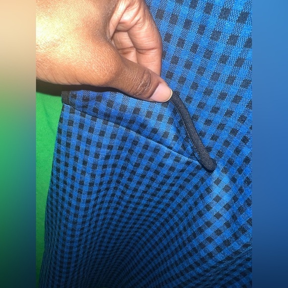 NWT Allegra K Blue Checkered Women's Dress size Medium - Picture 4 of 5